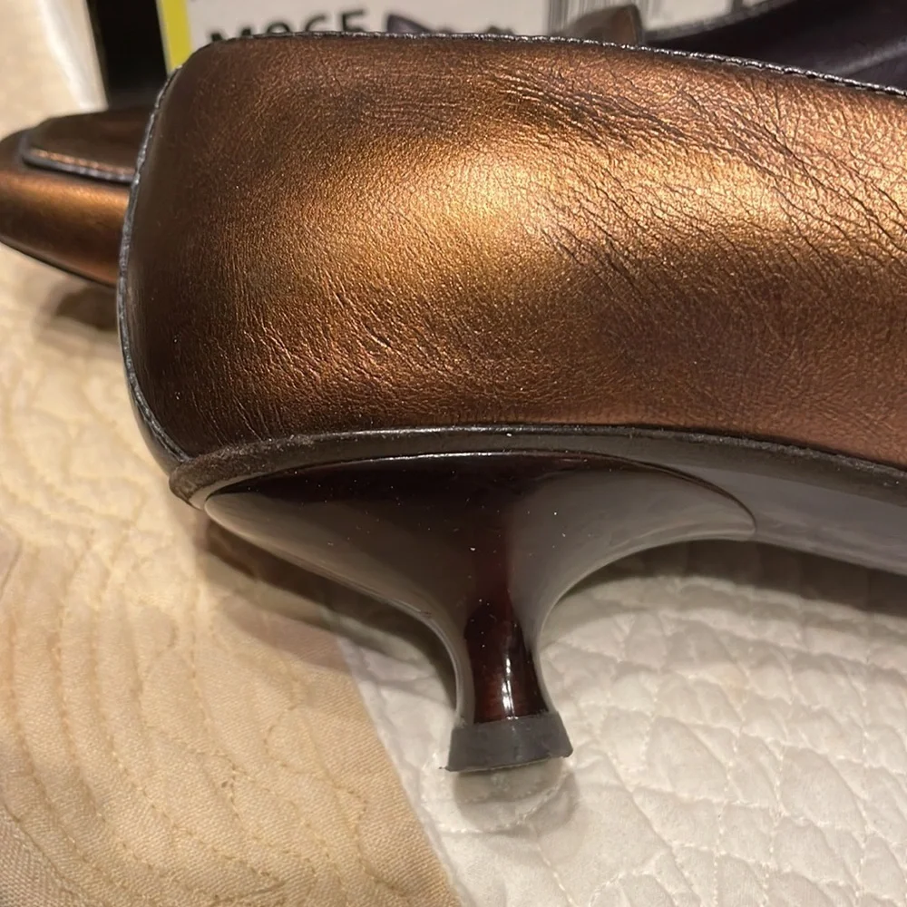 Donald Pliner antique metallic Couture heel - Picture 5 of 10